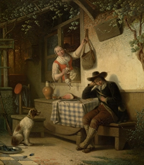 Ferdinand De Braekeleer I Prints: Resting Hunter. Creator: Ferdinand De Braekeleer