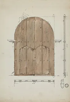 Restoration Drawing of Original 'Needle's Eye'Doors Restoration Drawing of Original 'Needle's Eye'Doors