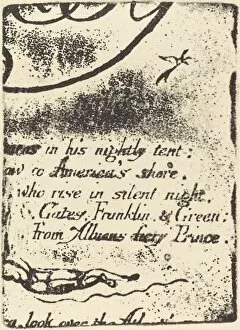 William Blake Gallery: Restrike from fragment of cancelled plate for 'A Prophecy', 1793