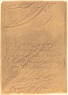 Restrike from fragment of cancelled plate for A Prophecy, 1793