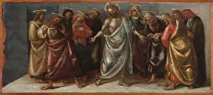 Disciples Prints: The Resurrected Christ Appearing to His Disciples, c1514. Creator: Luca Signorelli