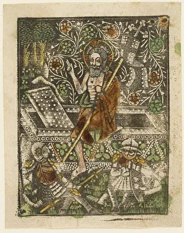 Block Book Prints: The Resurrection, 1460-65. Creator: Unknown
