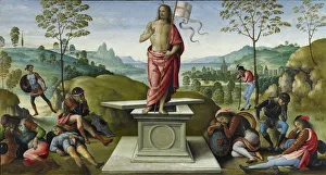 The Resurrection, 1496-1500. Artist: Perugino (ca. 1450-1523) The Resurrection, 1496-1500. Artist: Perugino (ca. 1450-1523)