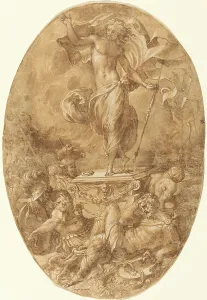 Heightened Prints: The Resurrection, 1545/1548. Creator: Francesco Salviati