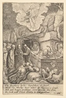 Nuns Prints: Resurrection, 1625-77. Creator: Wenceslaus Hollar