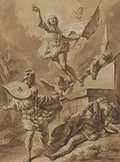 Francesco Salvator Fontebasso Prints: The Resurrection, 18th century. Creator: Francesco Fontebasso