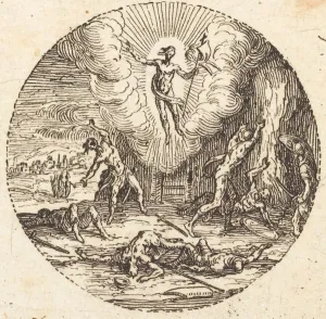 Risen Prints: The Resurrection, c. 1631. Creator: Jacques Callot