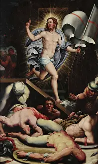 Easter Prints: The Resurrection, c1545. Creator: Raffaellino del Colle (1490-1566)
