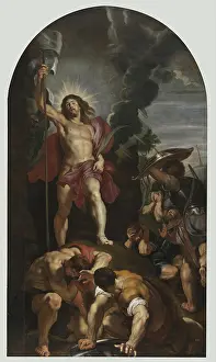Crouching Prints: Resurrection of Christ, 1650. Creator: Peter Paul Rubens