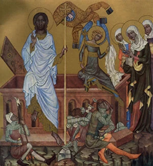 Antonin Matejcek Gallery: The Resurrection of Christ, c1350 (1955).Artist: Master of the Vyssi Brod Altar