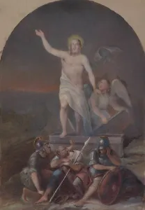 Risen Prints: Resurrection of Christ, possibly a sketch of the Vihti church altarpiece