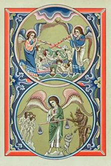 Good Versus Evil Prints: Resurrection of the dead and weighing of souls at the Last Judgement