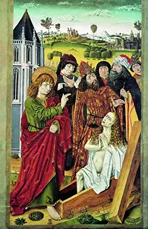 Wonderworker Prints: The Resurrection of Drusiana, c1475. Creator: Master of Saint Nicholas (active 1465-1490)