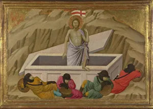 The Resurrection (From the Basilica of Santa Croce, Florence), c. 1324-1325. Artist: Ugolino di Nerio (ca 1280-1349) The Resurrection (From the Basilica of Santa Croce, Florence), c. 1324-1325. Artist: Ugolino di Nerio (ca 1280-1349)