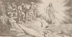 Resurrection of Lazarus, 1645. Creator: Salvatore Castiglione