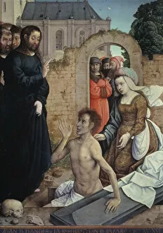 The Resurrection of Lazarus. Artist: Juan de Flandes (ca. 1465-1519)