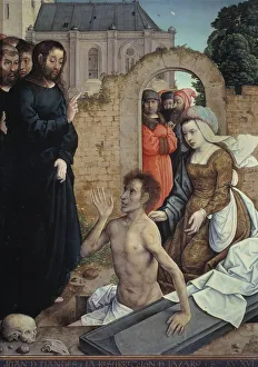 The Resurrection of Lazarus. Artist: Juan de Flandes (ca. 1465-1519) The Resurrection of Lazarus. Artist: Juan de Flandes (ca. 1465-1519)