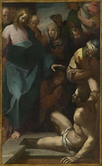 Milanese School Collection: The Resurrection of Lazarus, First third of 17th cen.. Creator: Mazzucchelli (il Morazzone)