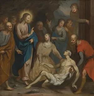 Resurrection of Lazarus, unknown date. Creator: Anon