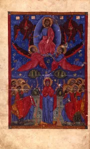 The Resurrection (Manuscript illumination from the Matenadaran Gospel), 1356