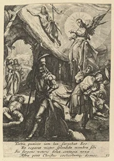 The Resurrection, from The Passion of Christ, mid 17th century. Creator: Nicolas Cochin The Resurrection, from The Passion of Christ, mid 17th century. Creator: Nicolas Cochin