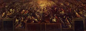 Sacred Prints: Resurrection of the Righteous (Heaven), 1582. Creator: Francesco Bassano II