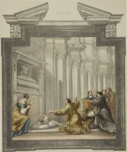 The Resurrection of Ursula. Mural painting by Michelangelo Palloni at the Chapel