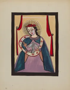 Retabla of Holy Ghost, c. 1936. Creator: E. Boyd