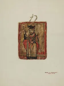 Retablo Prints: Retablo, 1935 / 1942. Creator: Majel G. Claflin