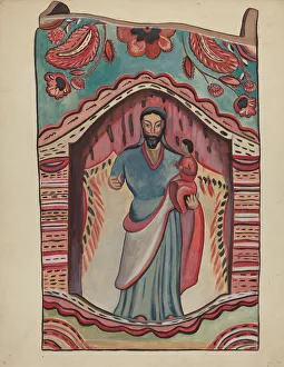 Retablo Prints: Retablo, 1935 / 1942. Creator: Unknown