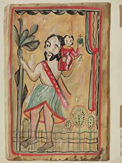 Retablo - San Christopher, 1935 / 1942. Creator: Majel G. Claflin