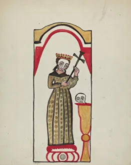 E Boyd Collection: Retablo-Santa Rita, 1935 / 1942. Creator: E. Boyd
