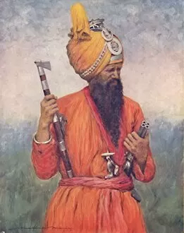 Durbar Gallery: A Retainer from Jind, 1903. Artist: Mortimer L Menpes