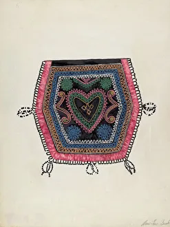 Ladys Prints: Reticule, c. 1936. Creator: Ann Gene Buckley