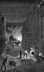 Retort Prints: Retort House, Imperial Gasworks, Kings Road, London, 1876