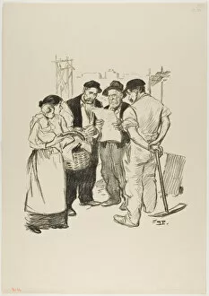 Working Class Gallery: Retour en arrière, June 1894. Creator: Theophile Alexandre Steinlen
