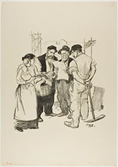 Pickaxe Prints: Retour en arriere, June 1894. Creator: Theophile Alexandre Steinlen