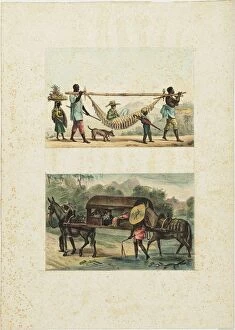 Abolitionism Collection: Retour, a la ville, d un proprietaire de chacra, 1835. Creator: Debret, Jean-Baptiste