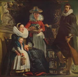 A De Beruete Prints: Retrato de Familia, (Painters Family), 1612-1622, (c1934). Artist: Jacob Jordaens
