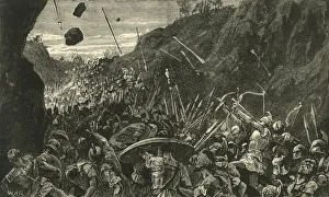Infantry Prints: Retreat of the Athenians from Syracuse, 1890. Creator: Unknown
