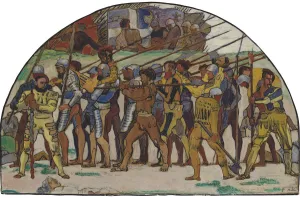The Retreat from Marignano (Variant), ca 1897. Artist: Hodler, Ferdinand (1853-1918)