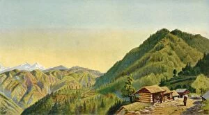 Cobban Gallery: The Retreat, Mushobra, General Robertss Home on the Hills Near Simla, 1850s, (1901)