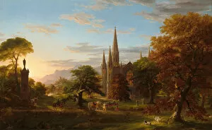 Evening Collection: The Return, 1837. Creator: Thomas Cole