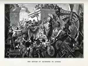 Alcibiades Gallery: The Return of Alcibiades to Athens, 1882. Artist: Vogel, Hermann (1854-1921)