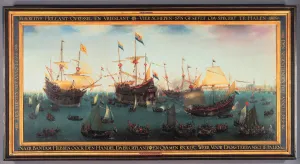The Return to Amsterdam of the Second Expedition to the East Indies, 19 July 1599, 1599. Artist: Vroom, Hendrick Cornelisz. (1562 / 3-1640)