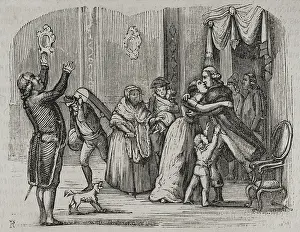 Celebrating Prints: Return of the Basque emigrants, War of Roussillon, (1793-1795), 1851. Creator: Unknown