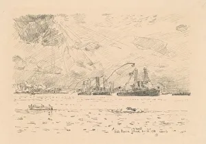 Frederick Childs Hassam Prints: Return of the Fleet, 1918. Creator: Frederick Childe Hassam