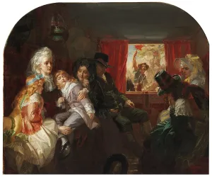 The return from flight: Louis XVI, Marie Antoinette, the Dauphin, Dauphiness, and Princess... 1872. Creator: Ward, Edward Matthew (1816-1879)