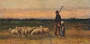 The Return of the Flock, c1899. Artist: Jozef Israels
