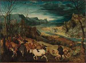 Art History Museum Prints: The Return of the Herd (Autumn), 1565